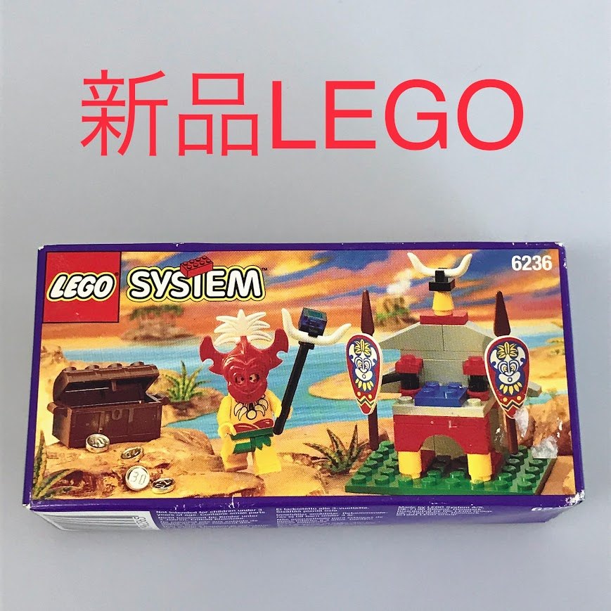 置き目品 新品未開封 LEGO レゴ SYSTEM 取り合わせ 6236 ロンゴロンゴ大王 廃盤品 レア 滅多に無い CT-606 ※オールドレゴ 南太平洋の勇者つづき物 ミニフィグ 宝箱 金貨 鋳貨 372