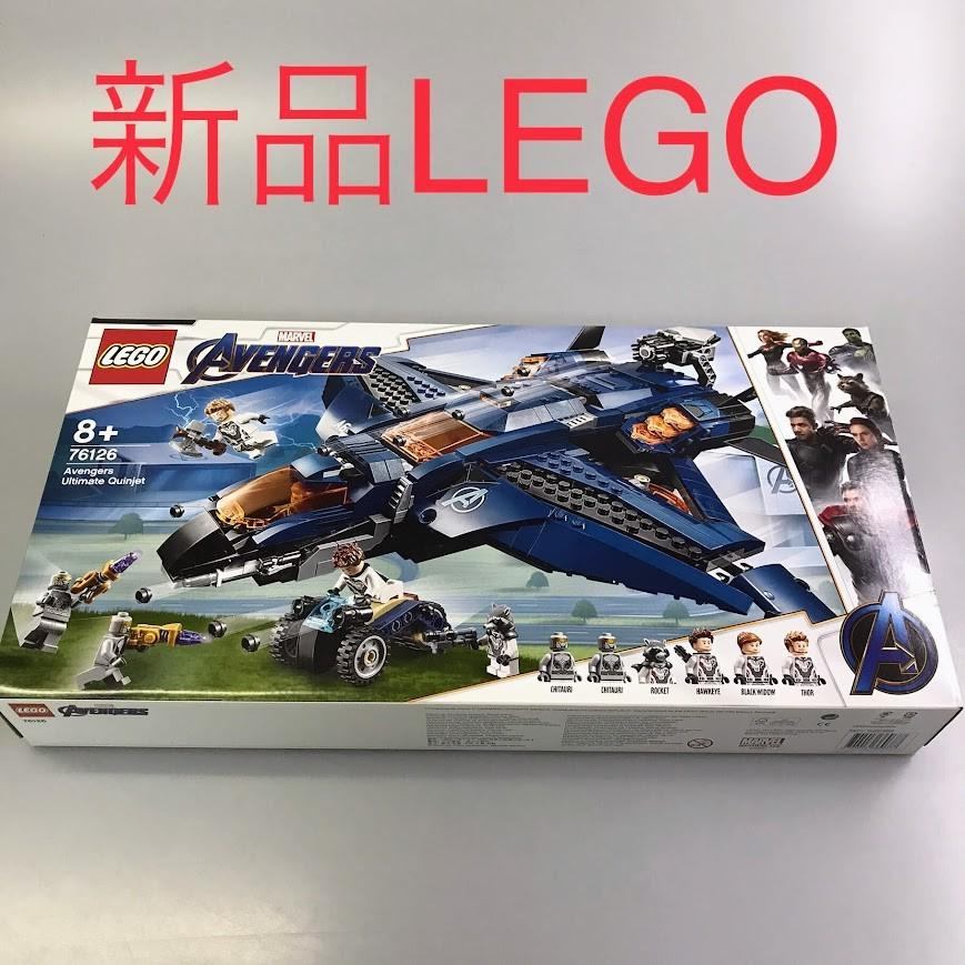 定め事品 新品未開封 LEGO レゴ マーベル アベンジャーズ 76126 アベンジャーズ・アルティメット・クインジェット 廃盤品 DB-固定ディスク-647-Y  372