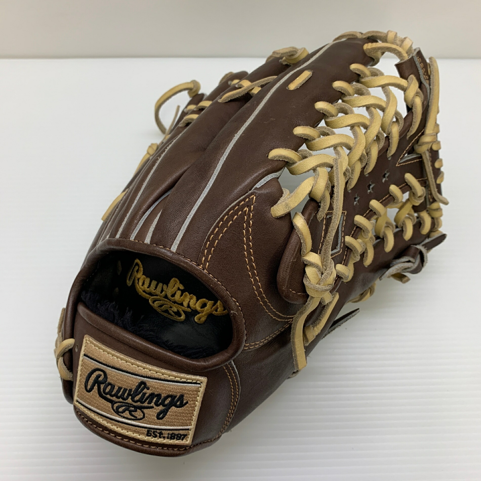 ローリングス Rawlings HOH GR1HEB88 軟式 成年者 原則として 外野手手用 地球儀 グローヴ 右投げ  中古品  ベイスボール 8414