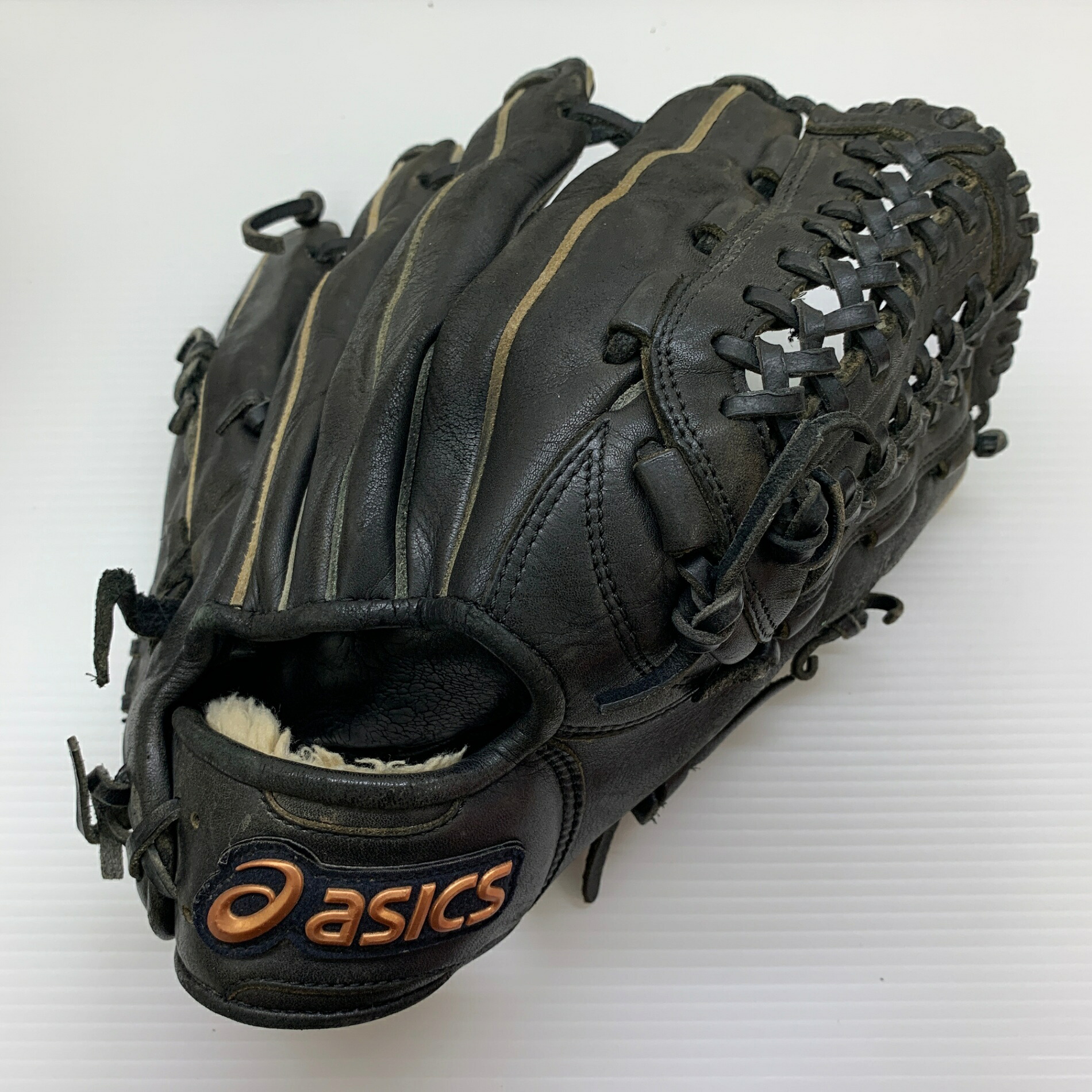 アシックス asics 野心的 BGR6AA 軟式 成年者 原則として オールラウンド 地球儀 グローヴ 右投げ  中古品  ベイスボール 8443
