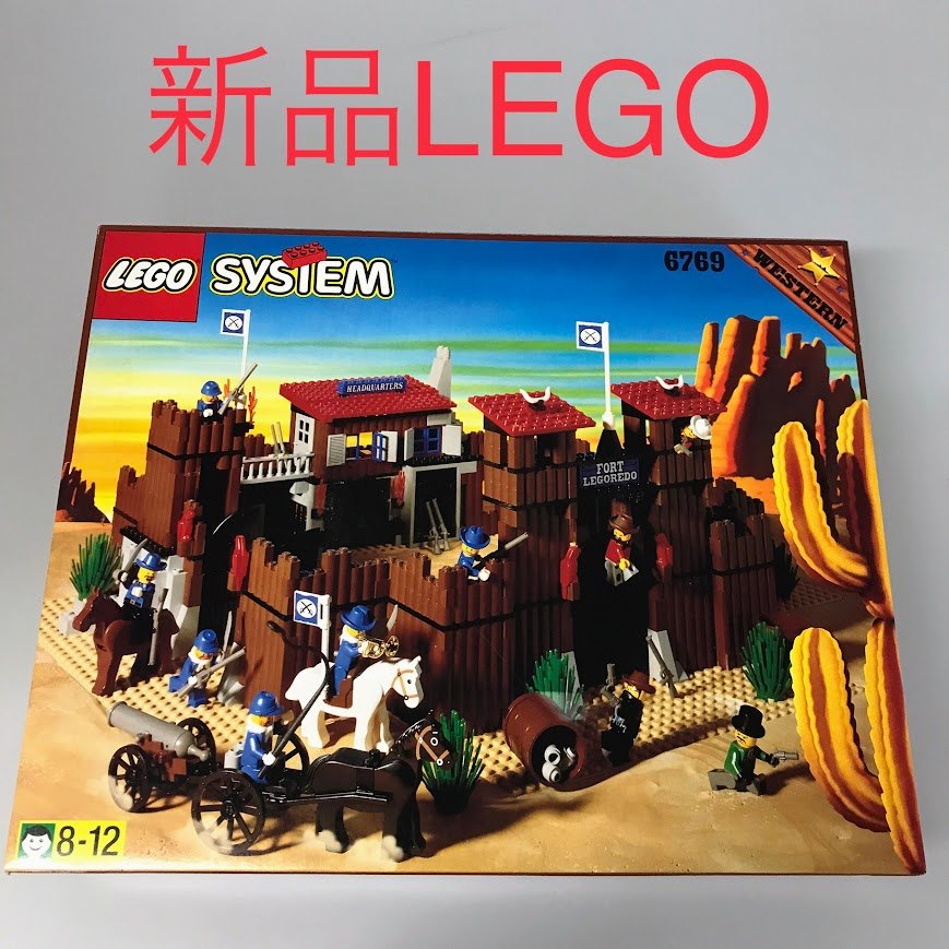定まり品 新品未開封 LEGO レゴ SYSTEM 取り合わせ 6769 ウエスタン アメリカヤギュウの砦 廃盤品 DB-277-V ※WESTERN オールドレゴ ミニフィグ 騎兵隊 切り取り強盗 保安官 白馬 荷馬車 372