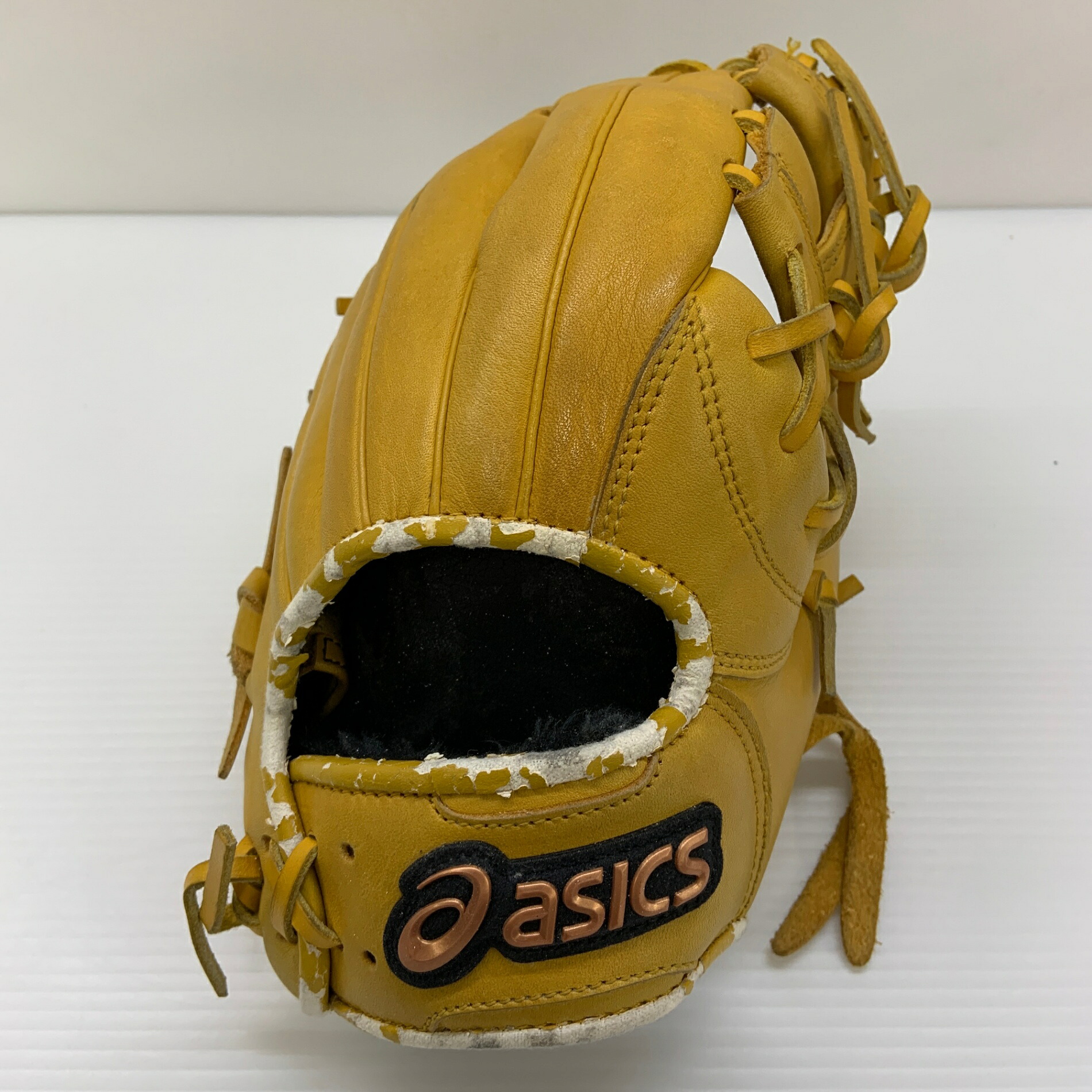 アシックス asics BGR6BS 軟式 成年者 原則として 内野手手用 地球儀 グローヴ 右投げ  中古品  ベイスボール 8476
