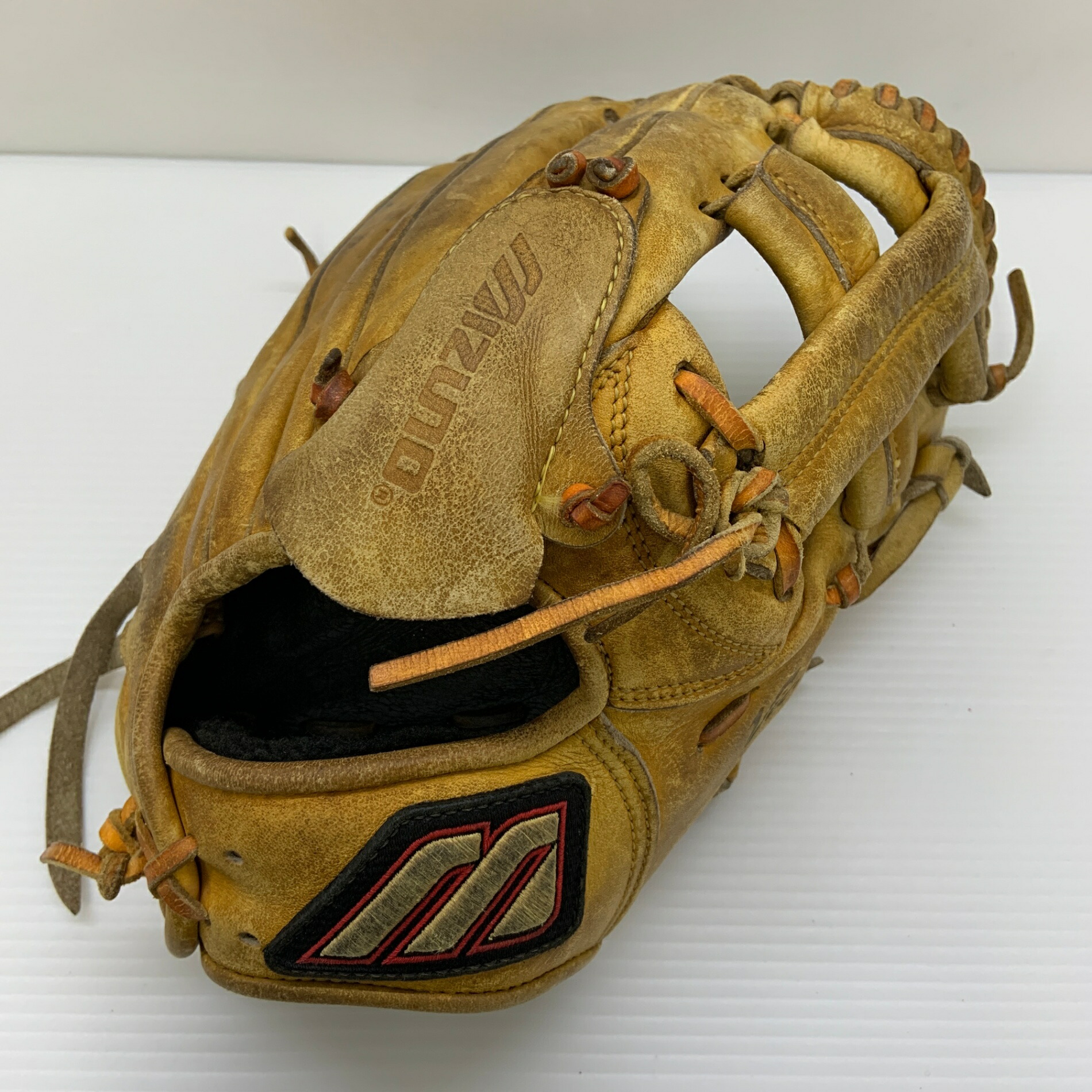 ミズノ MIZUNO 制勝上演 2GW13000 硬式 成年者 原則として ピッチャー用 地球儀 水さし グローヴ 右投げ  中古品  ベイスボール 8511