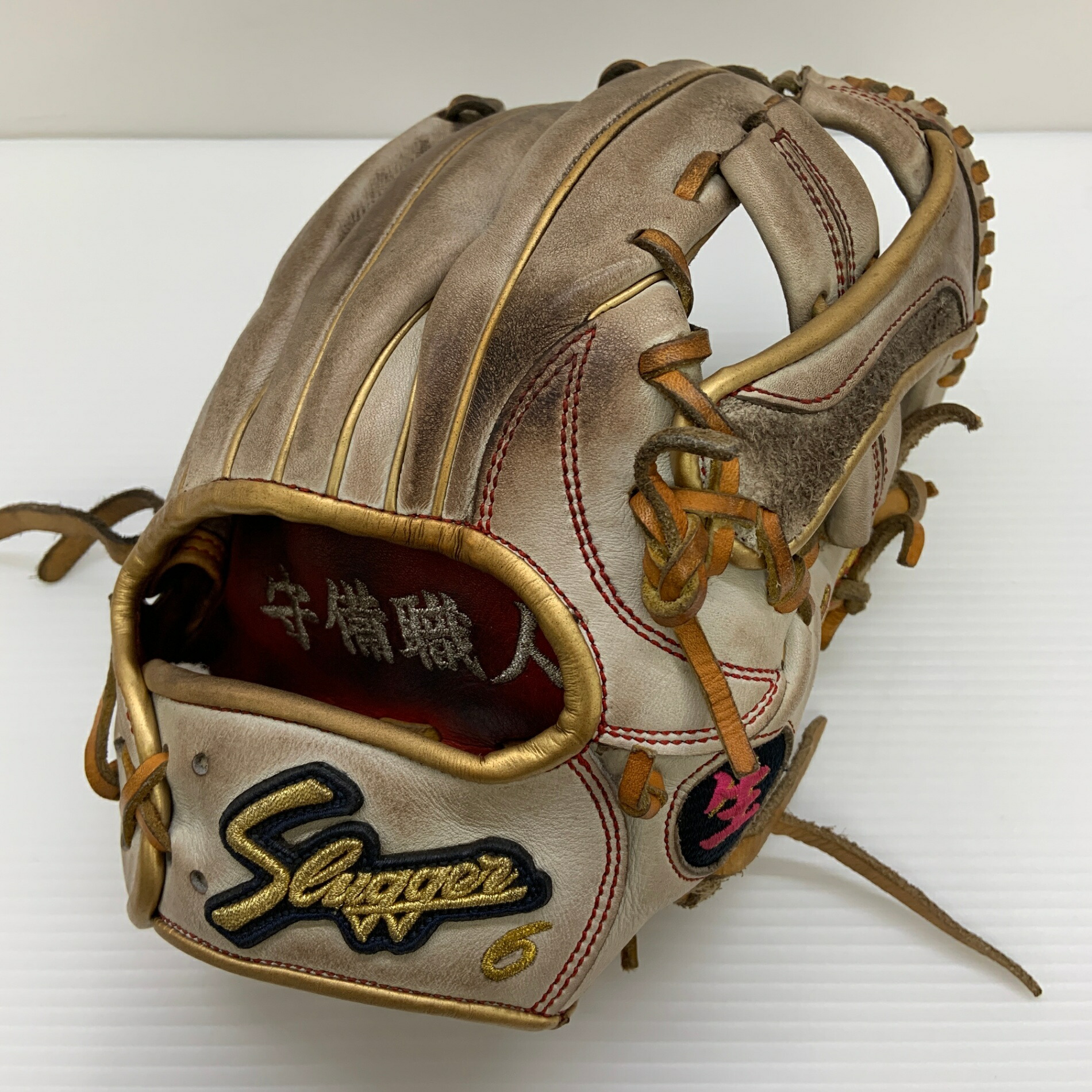 久保田強打者 KUBOTA SLUGGER  軟式 成年者 原則として 内野手手用 地球儀 グローブ 右投げ 購入注文 中古品  ベイスボール 8527