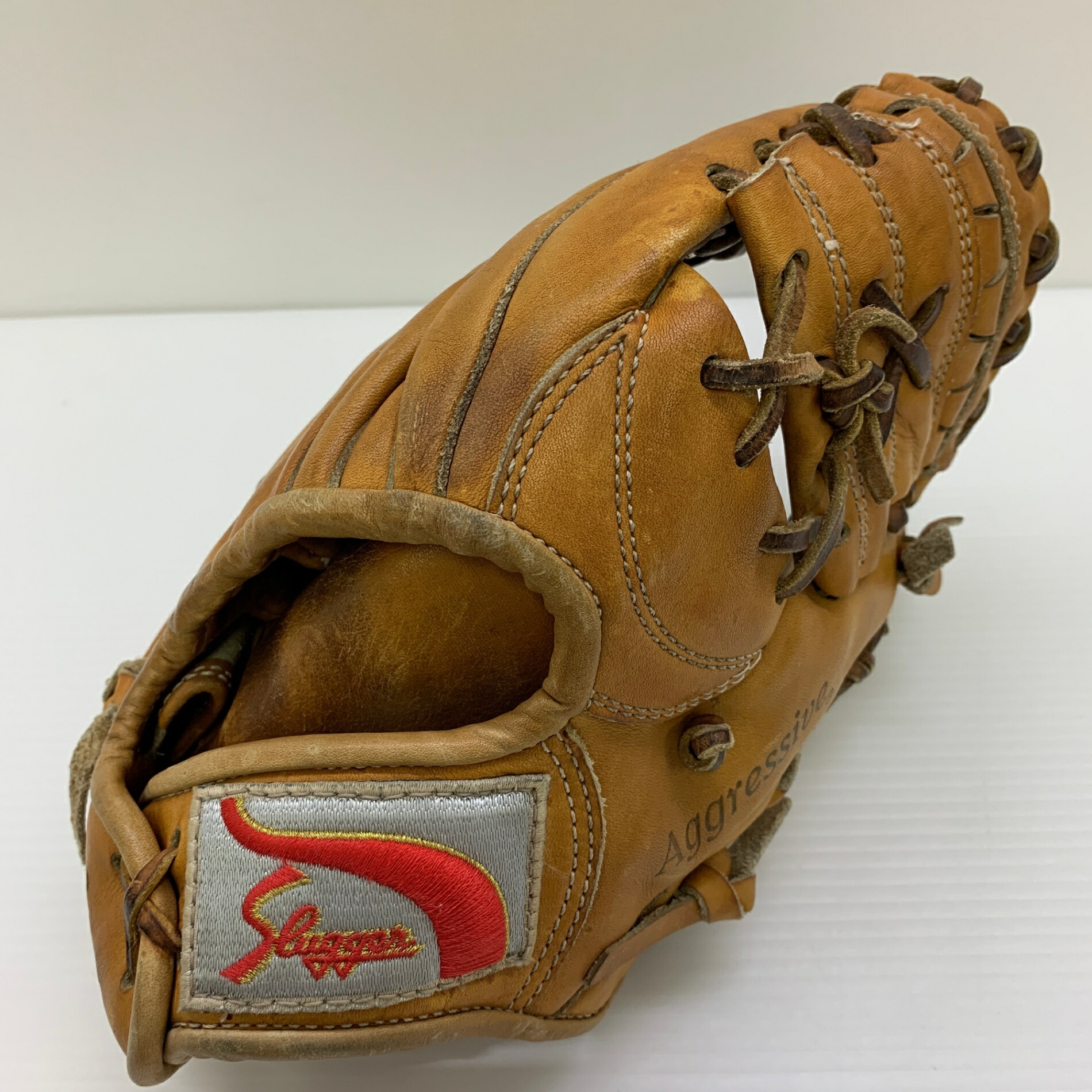 久保田強打者 KUBOTA SLUGGER KSG-8PSE 硬式 成年者 原則として 内野手手用 地球儀 グローヴ 右投げ  中古品  ベイスボール 8714