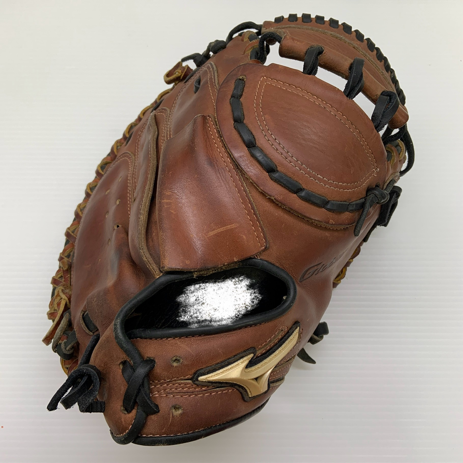 ミズノ MIZUNO 世界的エリート Global Elite  軟式 成年者 原則として 捕手グローブ キャッチャー 地球儀 グローブ 右投げ 購入注文 中古品  ベイスボール 8831