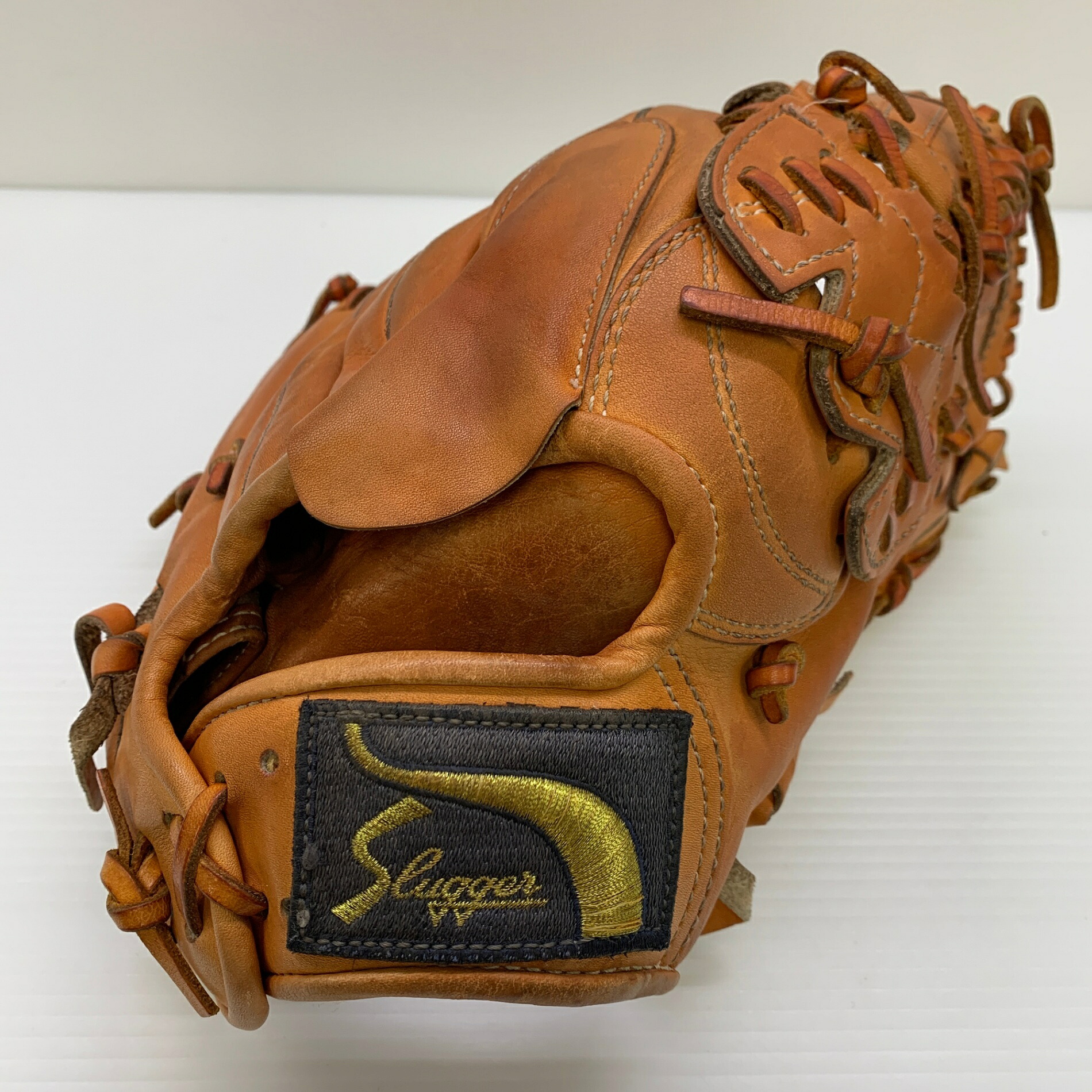 久保田強打者 KUBOTA SLUGGER KSG-18なおなお書き 硬式 成年者 原則として ピッチャー用 地球儀 水さし グローヴ 右投げ  中古品  ベイスボール 8916