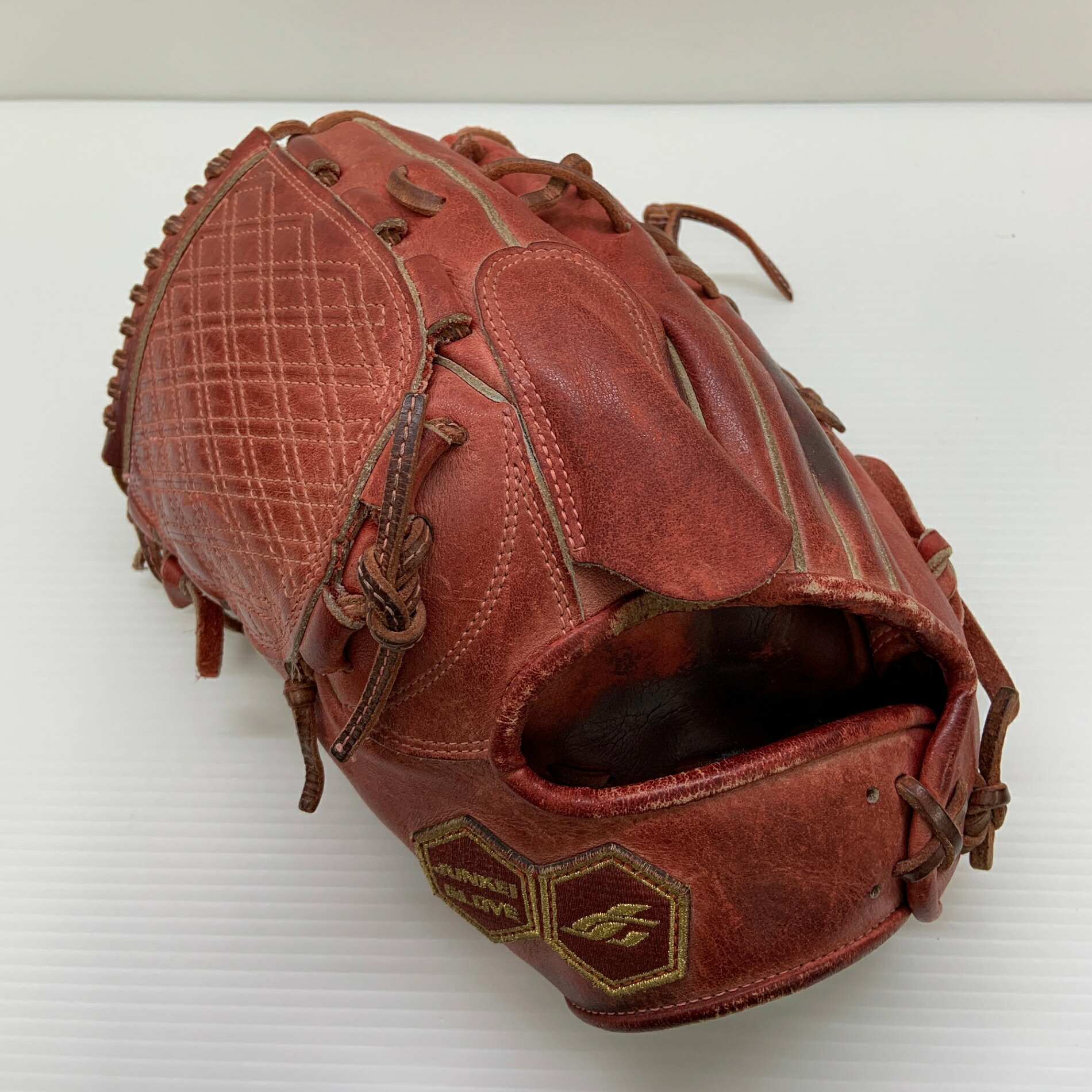 ジュンケイ JUNKEI JG-111A 硬式 大人 一般 投手用 グローブ ピッチャー グラブ 左投げ オーダー 中古品 野球 9059｜ピンチヒッター