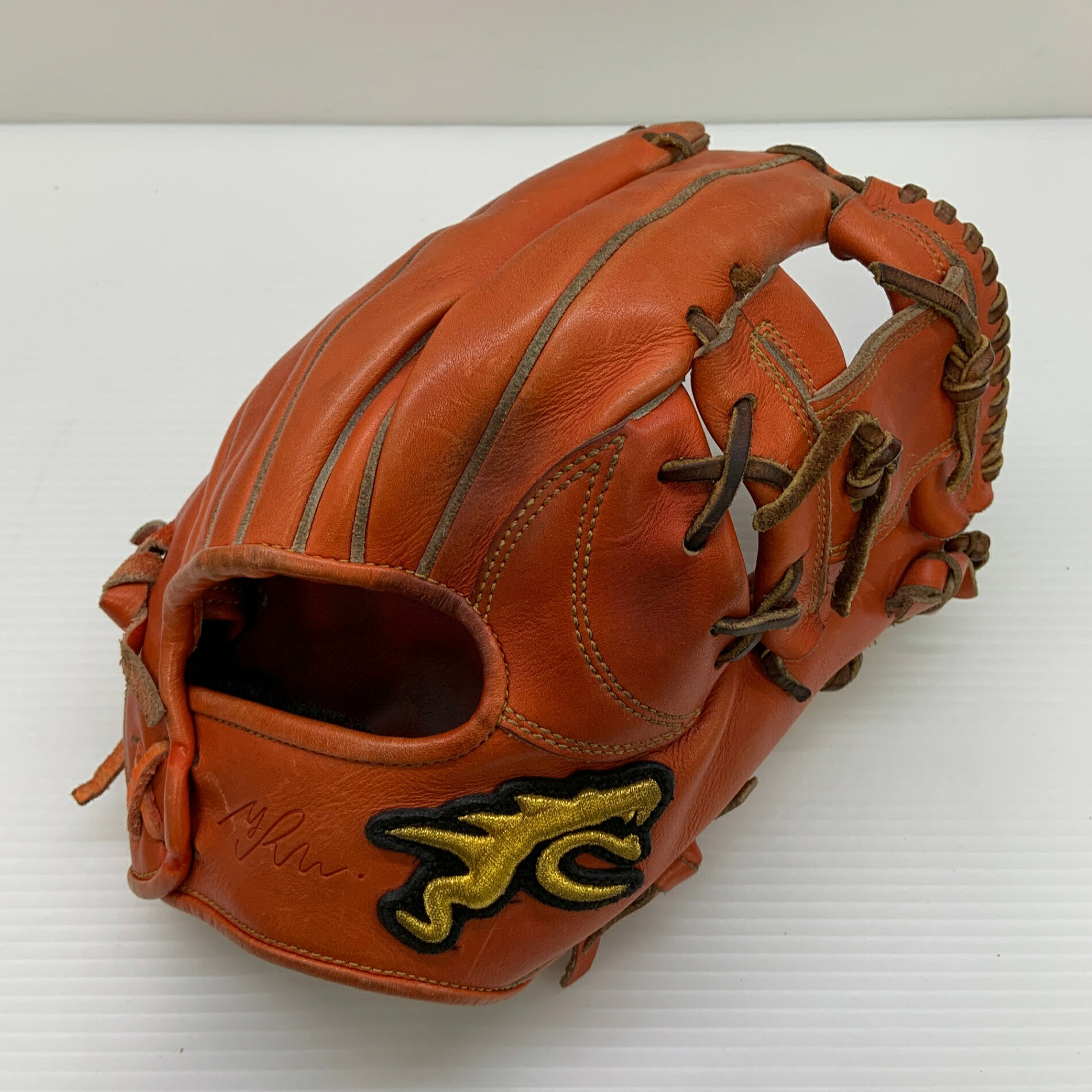 リュウ RYU 硬式 大人 一般 内野手用 グローブ グラブ 右投げ 中古品 野球 9185｜ピンチヒッター