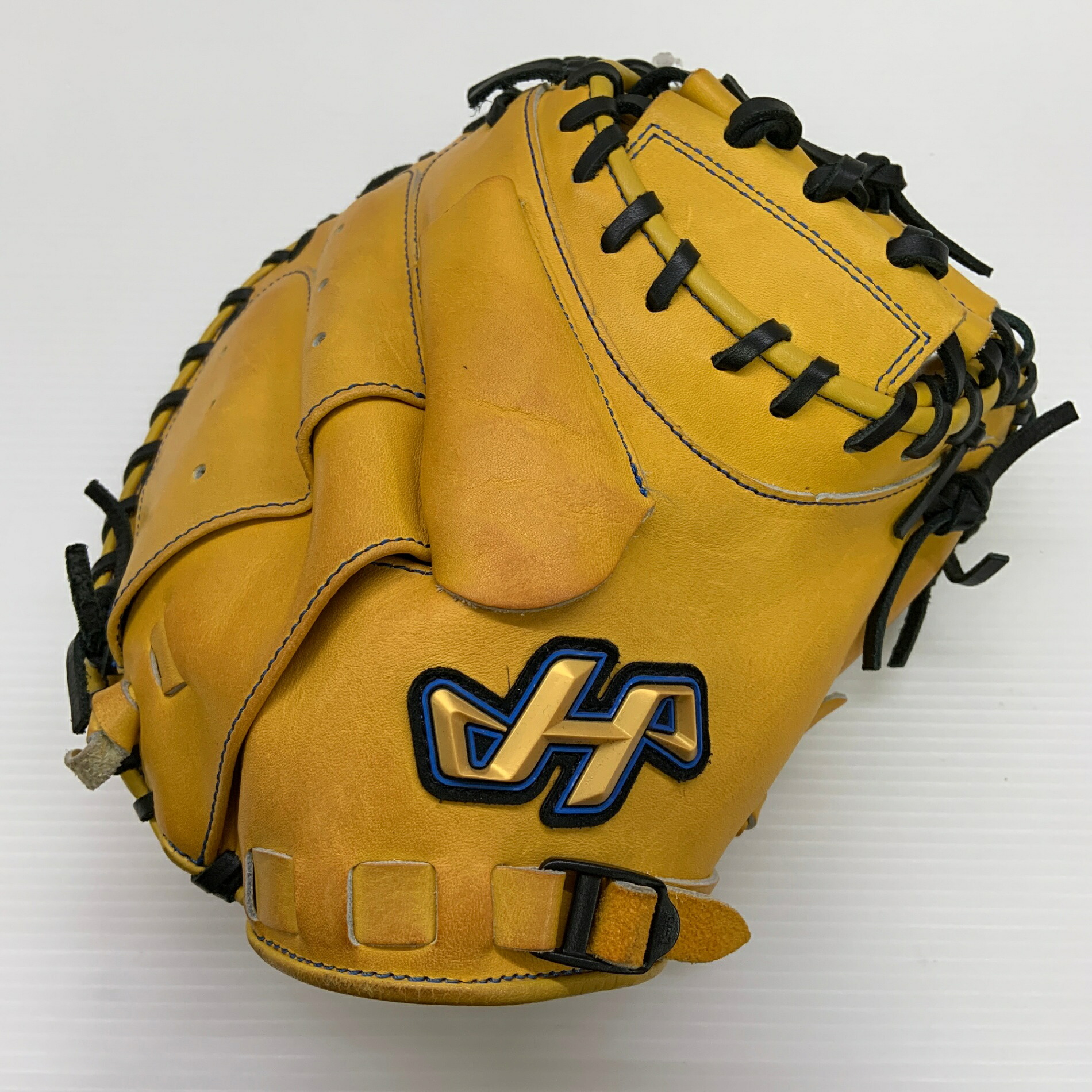 ハタケヤマ HATAKEYAMA TH-M08YS 軟式 大人 一般 キャッチャーミット 捕手 グローブ グラブ 右投げ 中古品 野球 9243｜ピンチヒッター