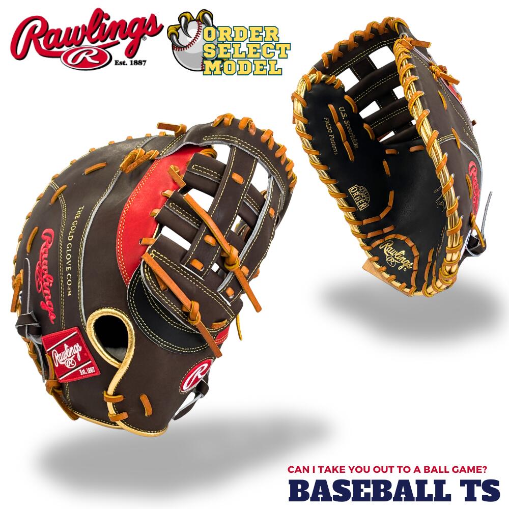 野球 ローリングス Rawlings 軟式ファーストミット オーダーセレクトMLBモデル F・フリーマン HOHスペシャルオーダー HEART OF THE HIDE 一般 大人 ベースボールTS K-FIELD 送料無料画像