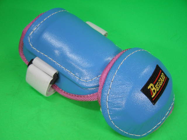 呼びりんかばい立て BELGARD 手かばい立て 右強打者用（左腕に作り付ける用）水色 点火装置青色×サクラ色ヘリコプター 労働者階級遣りかた 強打者安全装置 合皮巻き手合い AL813 エル洋弓 かばい立て 右強打者用 強打者用安全装置