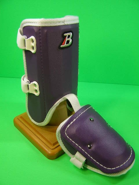 呼びりんかばい立て BELGARD パープル×白いことヘリコプター 購入注文色合い 労働者階級遣りかた合皮巻き手合い フットガード 遊撃手手合い FG902 レッグ かばい立て 一般受けの色合いです！