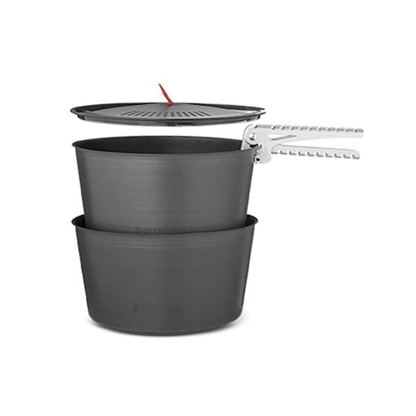 プリムス ライテックポットセット2.3L (P-740320) / クッカー コッヘル 調理器具 スタッキング 大容量 グループ向け 収納袋付