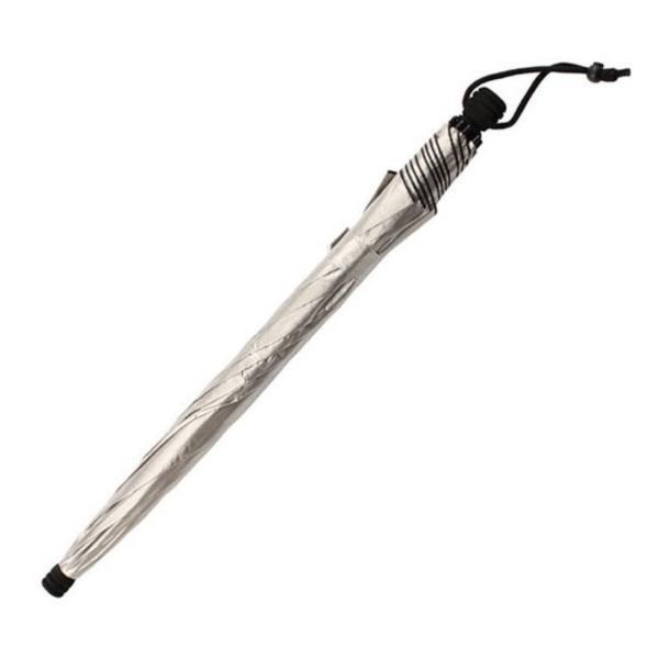 【引き換え証＆P5倍★百貨店SALE】ユーロシルム スイングライトフレックスアンブレラ シルバーメタリック (19570001) ／ コウモリ傘 日がさ UVとり捨てる 差しわたし100糎 軽さ 耐久性 難民キャンプ 町若い衆