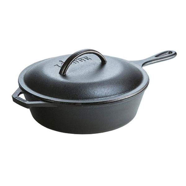【楽天市場】ロッジ ディープスキレット 10-1/4インチ カバー付 (L8CF3) ／ 深型鋳鉄フライパン キャンプ ダッチオーブン IH