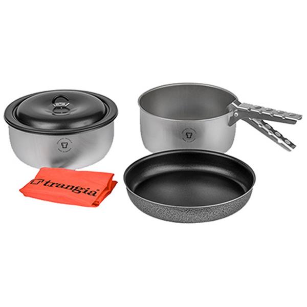 トランギア 凍原 3 デュオーサル (TR-TUNDRA3-DUO) ／ クッカーセット 難民キャンプ 山登り コッヘル フライパン 軽銀製 スタッキング能力のある