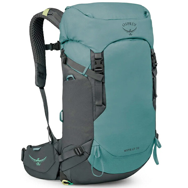 オスプレー カイトLT28 レディース (OS50165) ／ 登山 ザック デイパック 日帰り レインカバー付属 ハイドレーション対応 背面調整可能 雨蓋 ヒップベルト