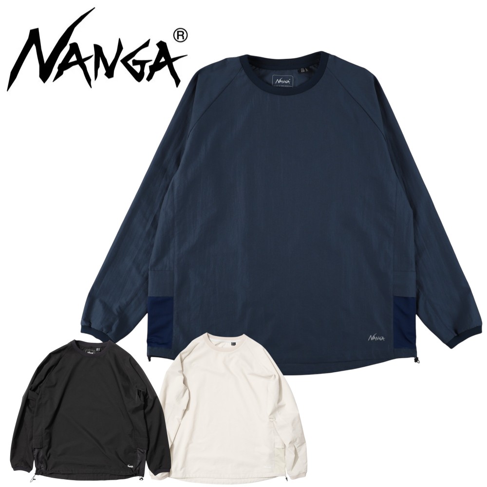【 NANGA ナンガ ユニセックス ドットエア コンフィーロングスリーブティー 】 気性・吸汗速乾に優れた軽量なDotAir（ドットエア） 熱い夏が快適に 毎日着られるイージーケア