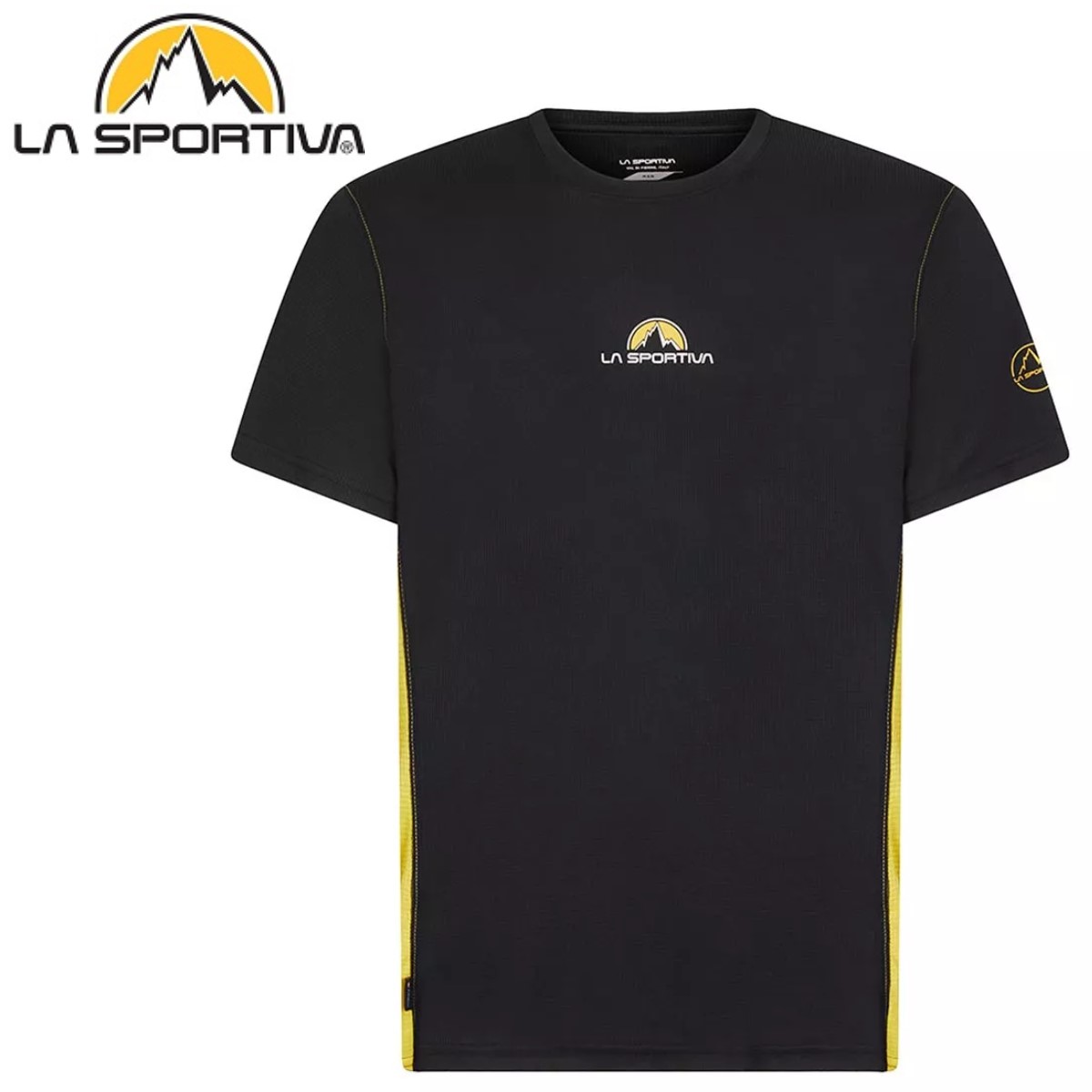 【楽天市場】【 ラ・スポルティバ M's Promo Tee ブラック/イエロー 】 アパレル ユニセックス メンズTシャツ ウィメンズT
