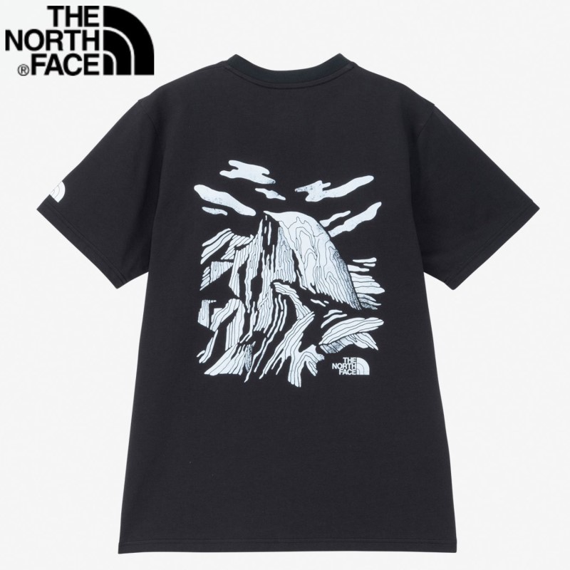 【楽天市場】【 ザ・ノースフェイス NT82401IC International Collection WALLS TEE S/S Tブルー 】  国際大会で着用するクライミング代表ユニフォームからインスパイアされたグラフィックTee Walls Are Meant For Climbing  ユニセックス キッズ ...