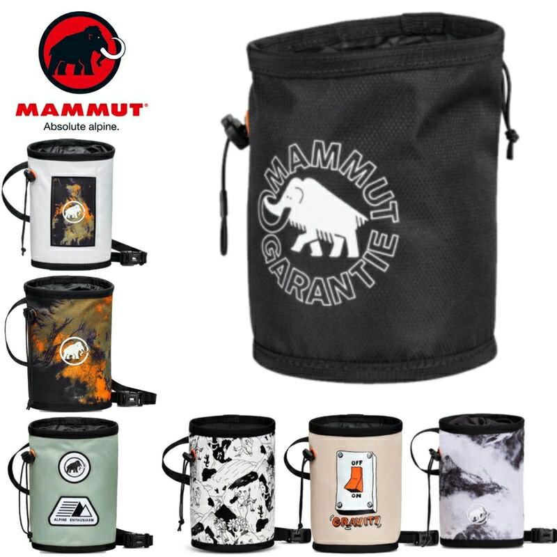 【楽天市場】【 マムート Gym Print Chalk Bag 】 チョークバッグ 腰付（ルート用） クライミングギア クライミング用品