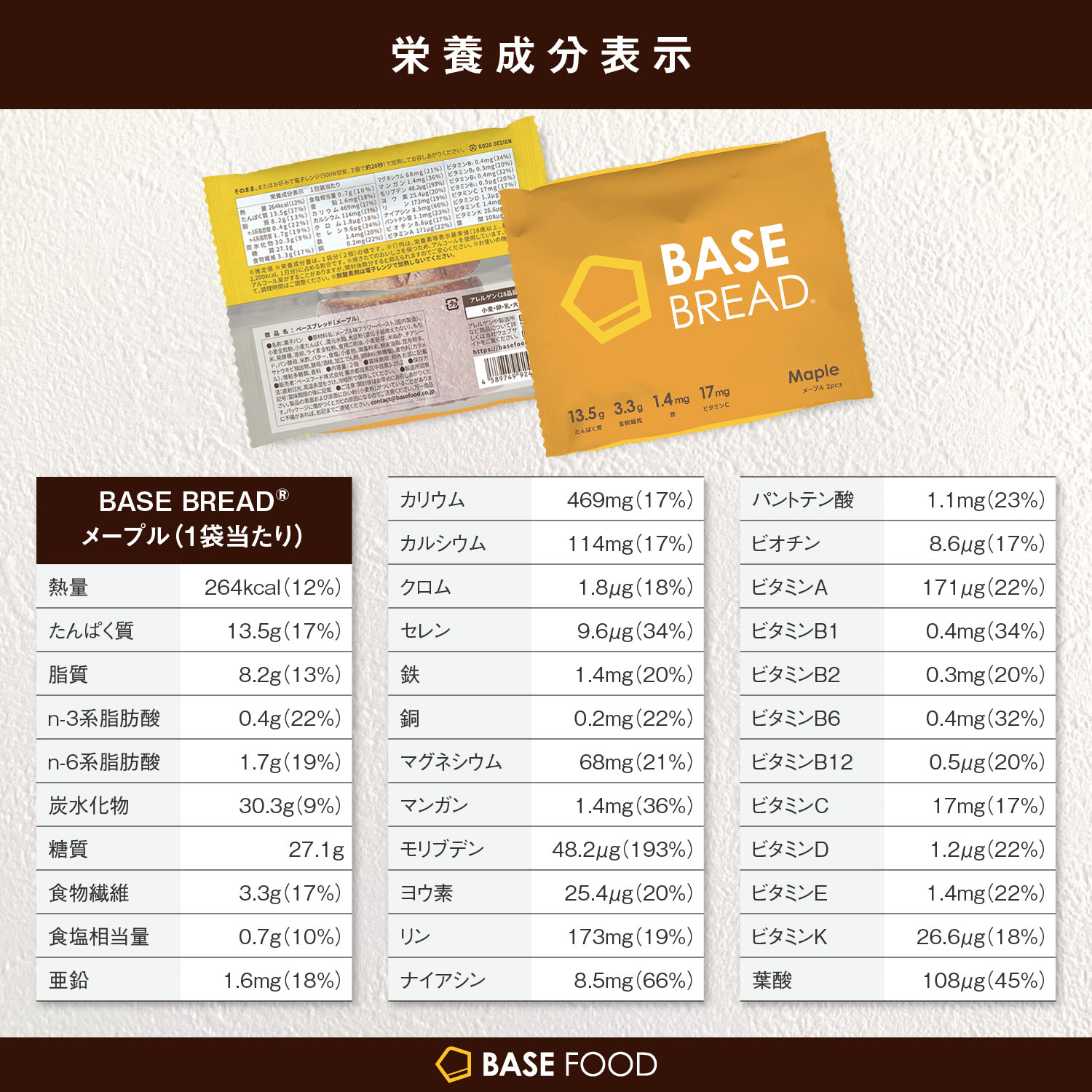 【新発売!】【100円クーポン付き】【ベースフード公式】完全栄養食BASEBREADメープル40袋入り|basefood栄養食置き換えダイエット食品満腹感糖質制限糖質オフ低糖質パン食物繊維タンパク質糖質おやつお菓子送料無料間食クッキー代わり