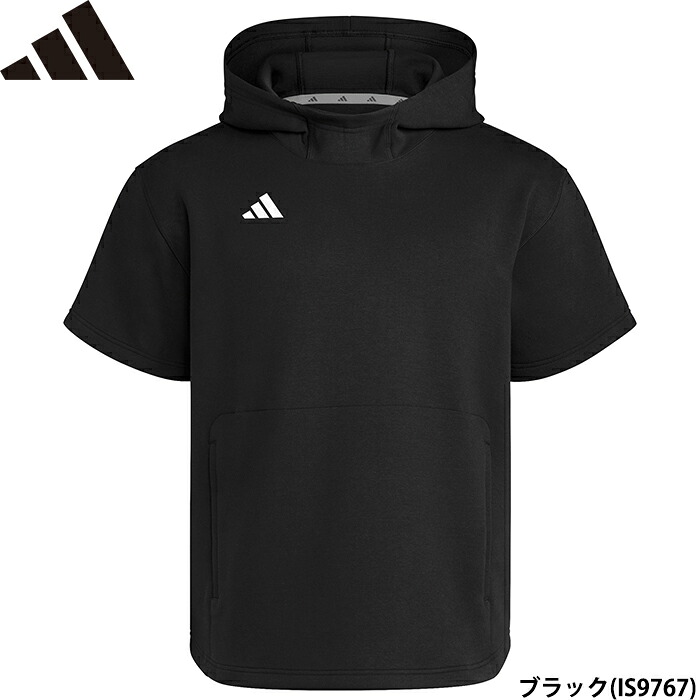 展示会限定 adidas アディダス トレーニングパーカー M BASEBALL DUGOUT S/S パーカー ブラック JRY93-IS9767 adi25fw