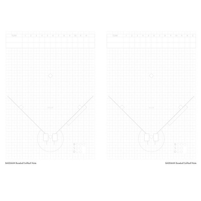 ベースマン野球ノート/教育・小学校低学年/お得な10冊セット
