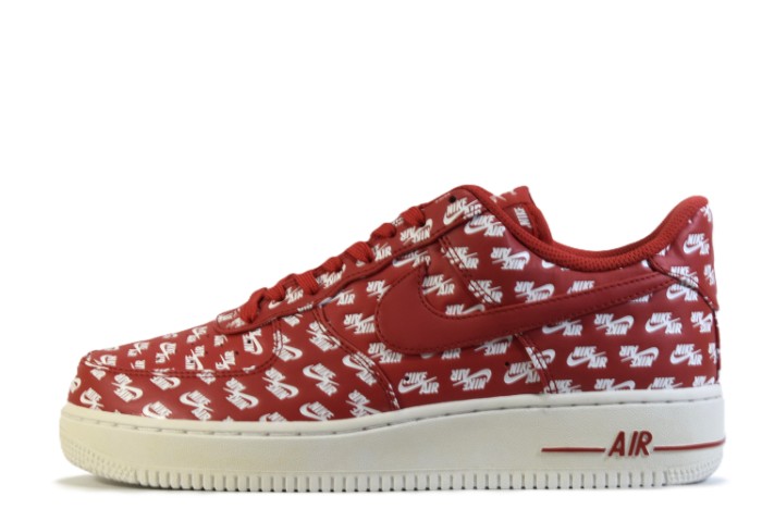 【27.0cm/US9】NIKE \"NIKE LOGO RED\"AIR FORCE 1 07 QSナイキ ロゴ レッド エア フォース 1 ロー クイック ストライクAH8462 600 UNIVERSITY RED-WHITEユニバーシティ レッド/ホワイトスニーカー【新古品】