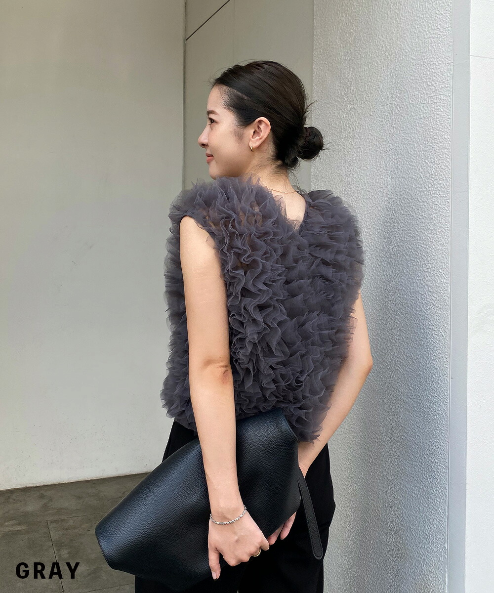 9/14(日)10:00~再販】チュールベスト｜チュール ベスト