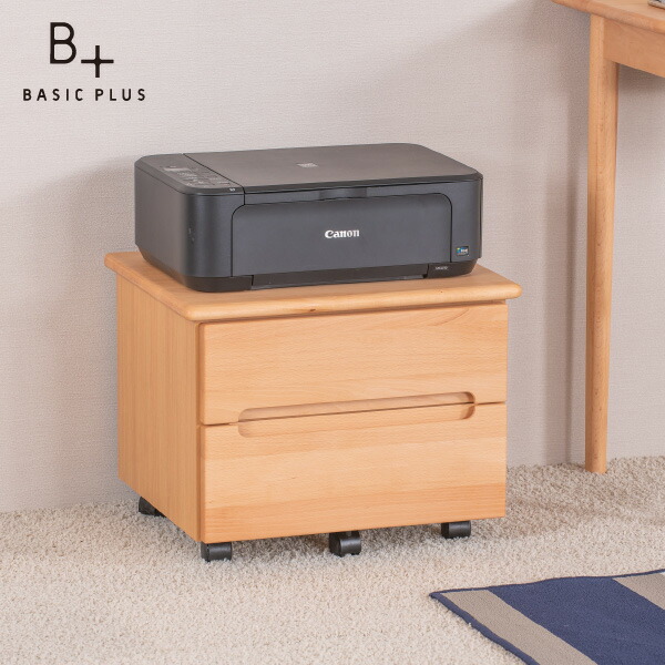 クリアランスセール 学習 キャスター付き おしゃれ 収納 プリンター台 キャスター プリンターカート 完成品 木製 北欧