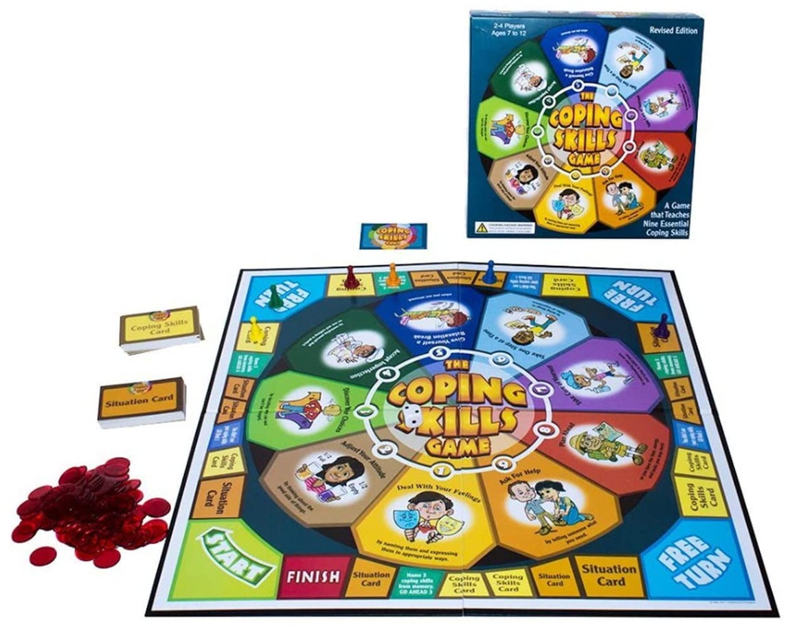 The Coping Skills Game 英語版 ボードゲーム 感情コントロール ライフスキル 2-4人用 対象年齢7-12歳|Basqueバスク