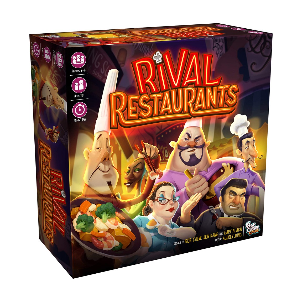 Rival Restaurants 英語版 ボードゲーム 戦略 レストラン経営 2-6人用 10歳以上｜Basqueバスク