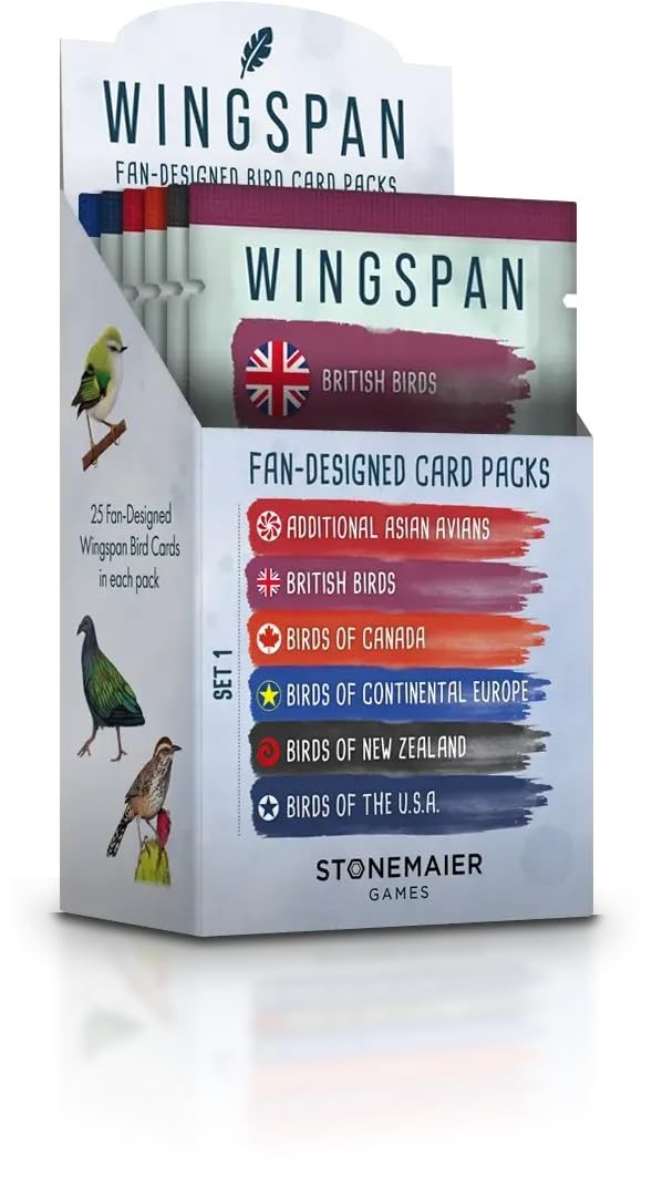 Wingspan Fan-Designed Bird Promo Packs 英語版 ボードゲーム 拡張セット 150枚入り|Basqueバスク