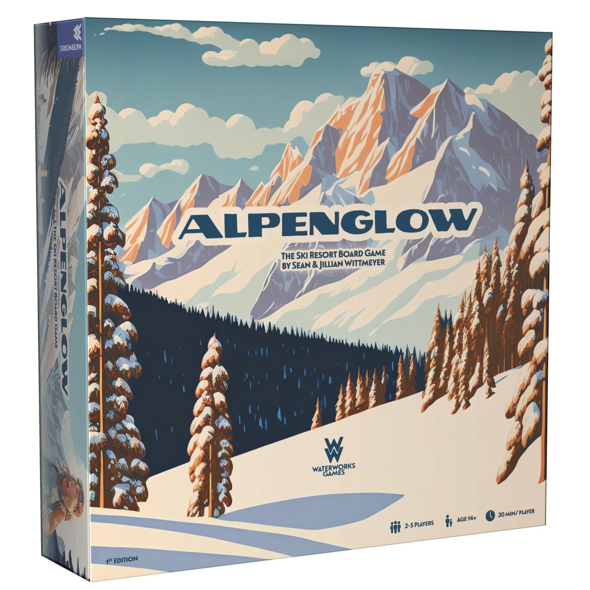 Alpenglow: The Ski Resort Board Game 英語版 ボードゲーム 戦略 2-5人用 対象年齢14歳以上｜Basqueバスク