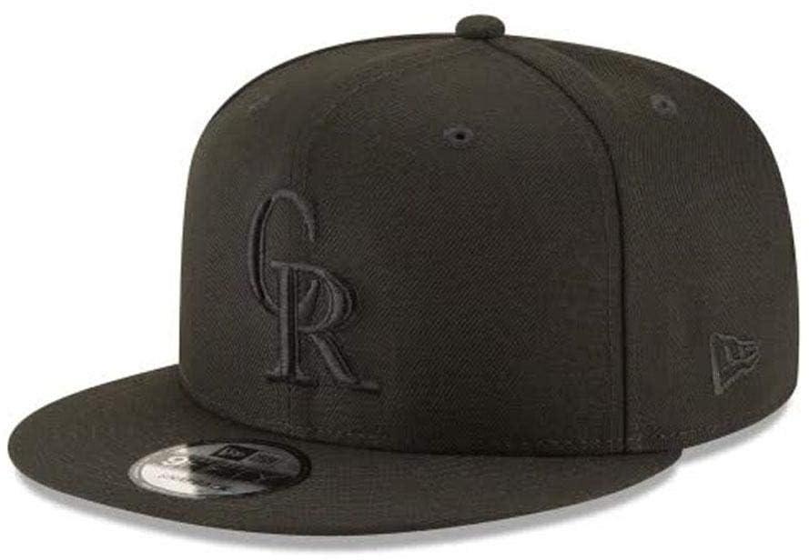 New Era Colorado Rockies MLB ブラック オン ブラック 9Fifty スナップバック OSFM アジャスタブル