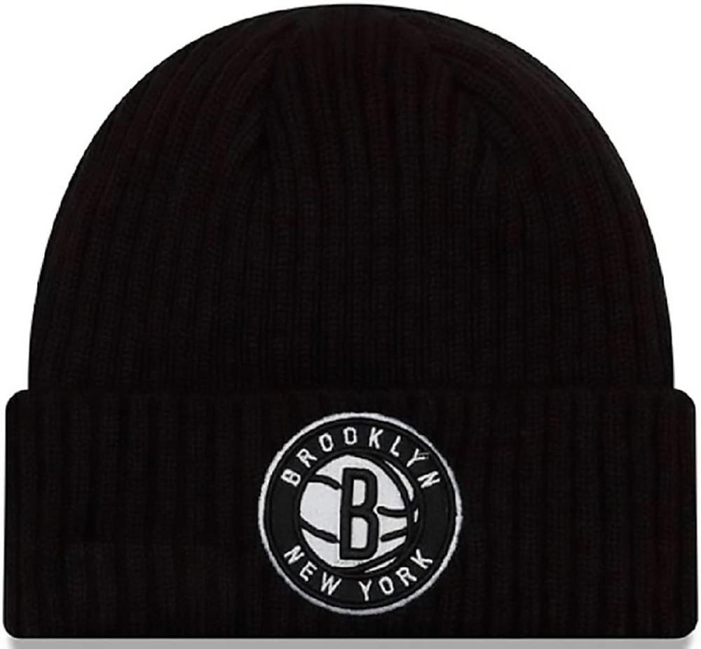 New Era ユニセックス NBA Official Sport Knit Core カフ付き ニット ビーニー ハット Brooklyn Nets