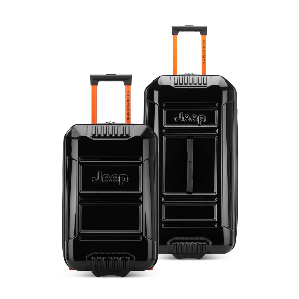 Jeep純正 ラゲッジ キャリーバッグ スーツケース 2個セット ブラック 21インチ 30インチ ハードケース 拡張機能付き｜Basqueバスク