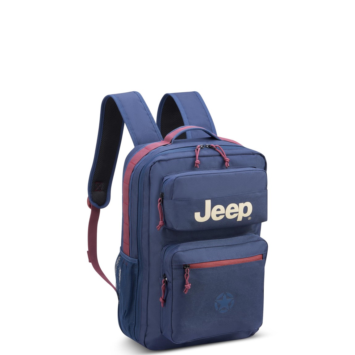 Jeep純正 バックパック リュックサック ブルー ノートPC収納 多機能 再生ポリエステル｜Basqueバスク