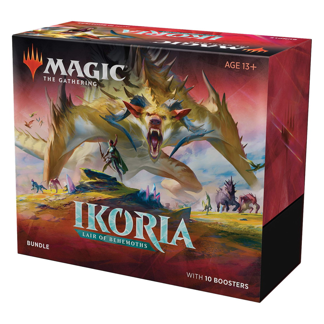 MTG英語版 イコリア：巨獣の棲処 バンドル ブースターパック10個 (カード150枚) ＋フォイル仕様土地＋アクセサリー