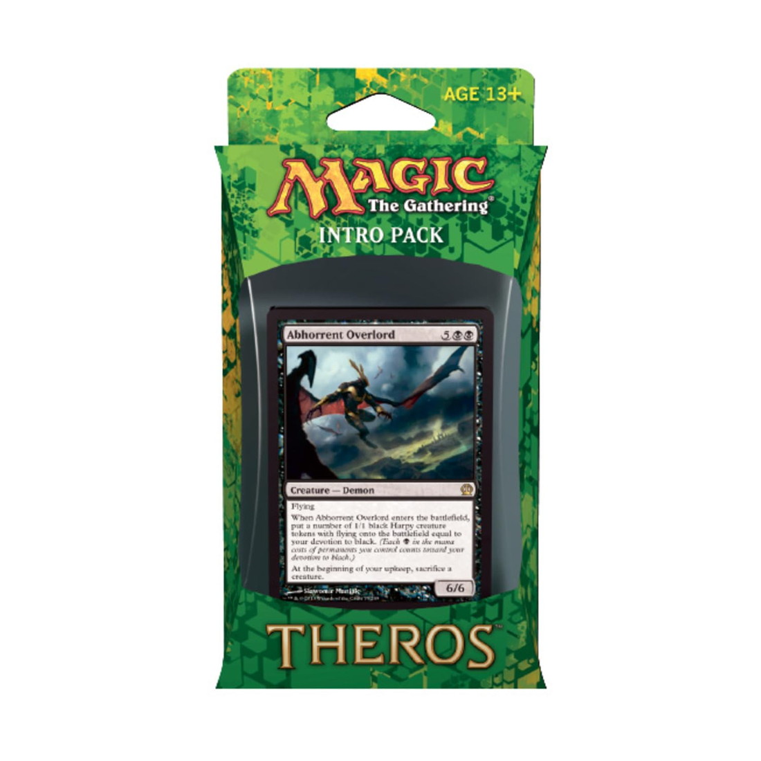 MTG英語版 テーロス イントロパック 「Devotion to Darkness」 黒 (忌まわしき首領) (ブースターパック2個付き)