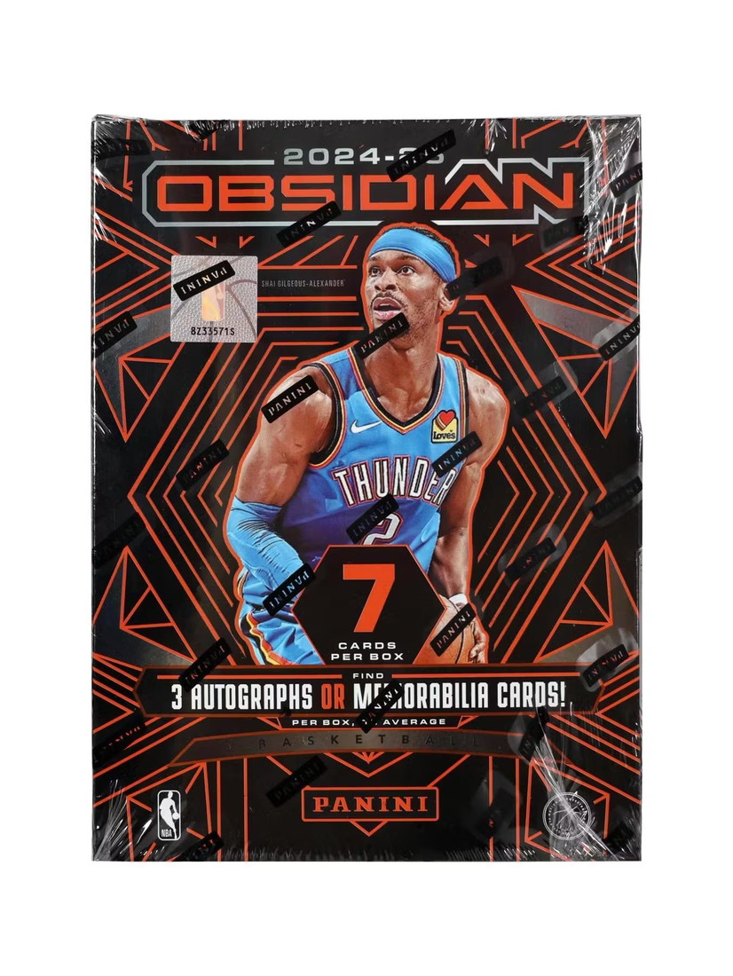 2024/25 Panini Obsidian Basketball ホビー トレーディングカードボックス 1ボックスあたり2枚の直筆サインカード