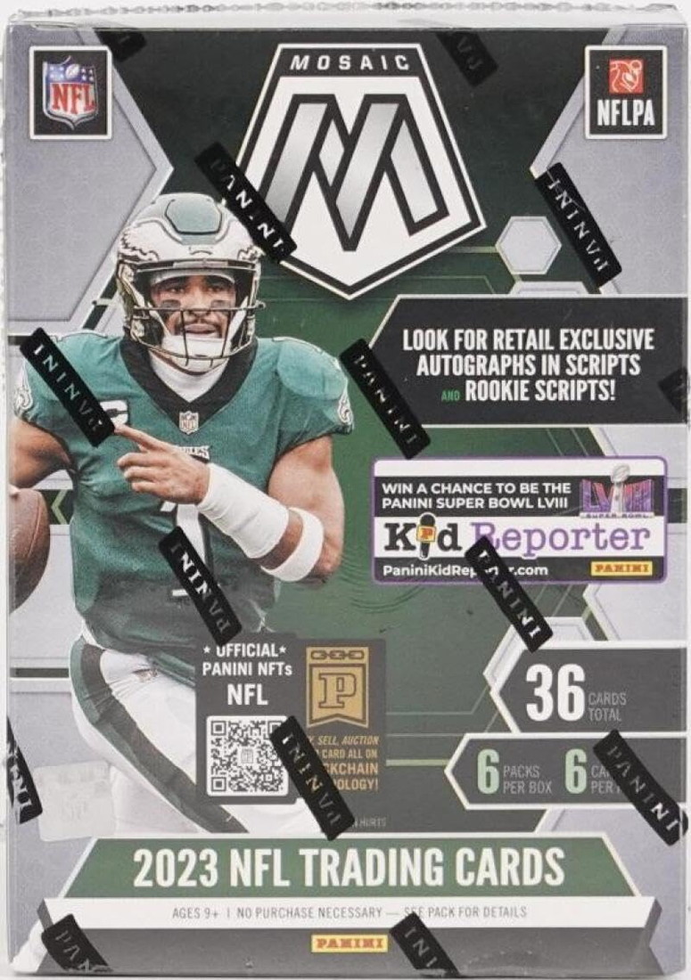 2023 Panini Mosaic フットボール トレーディングカード ブラスターボックス (36枚入り)