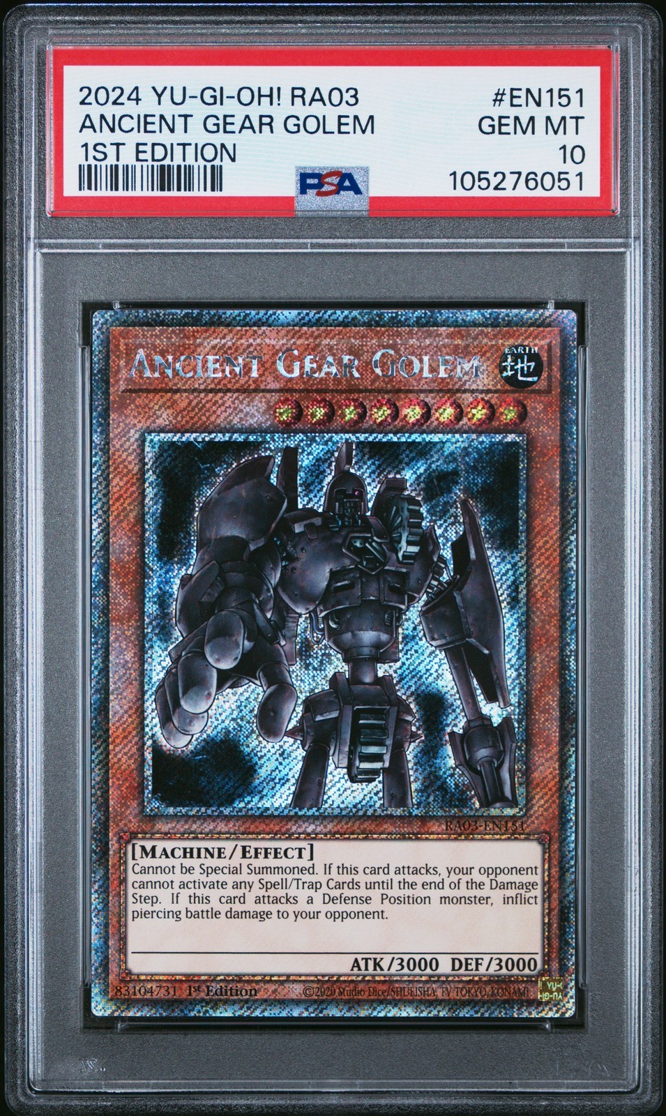 遊戯王英語版 2024 Quarter Century Bonanza Ancient Gear Golem EN151 PSA10 鑑定済【中古】|Basqueバスク