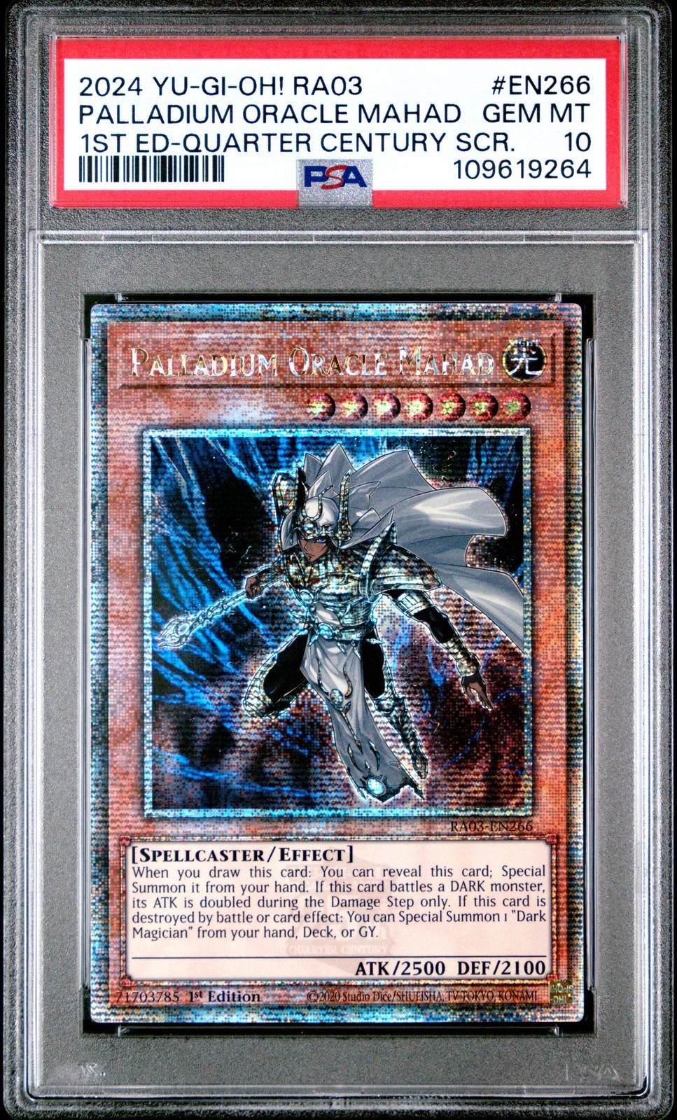 遊戯王英語版 2024 RA03 Quarter Century Bonanza Palladium Oracle Mahad 守護神官マハード #EN266 PSA 10 鑑定済【中古】｜Basqueバスク