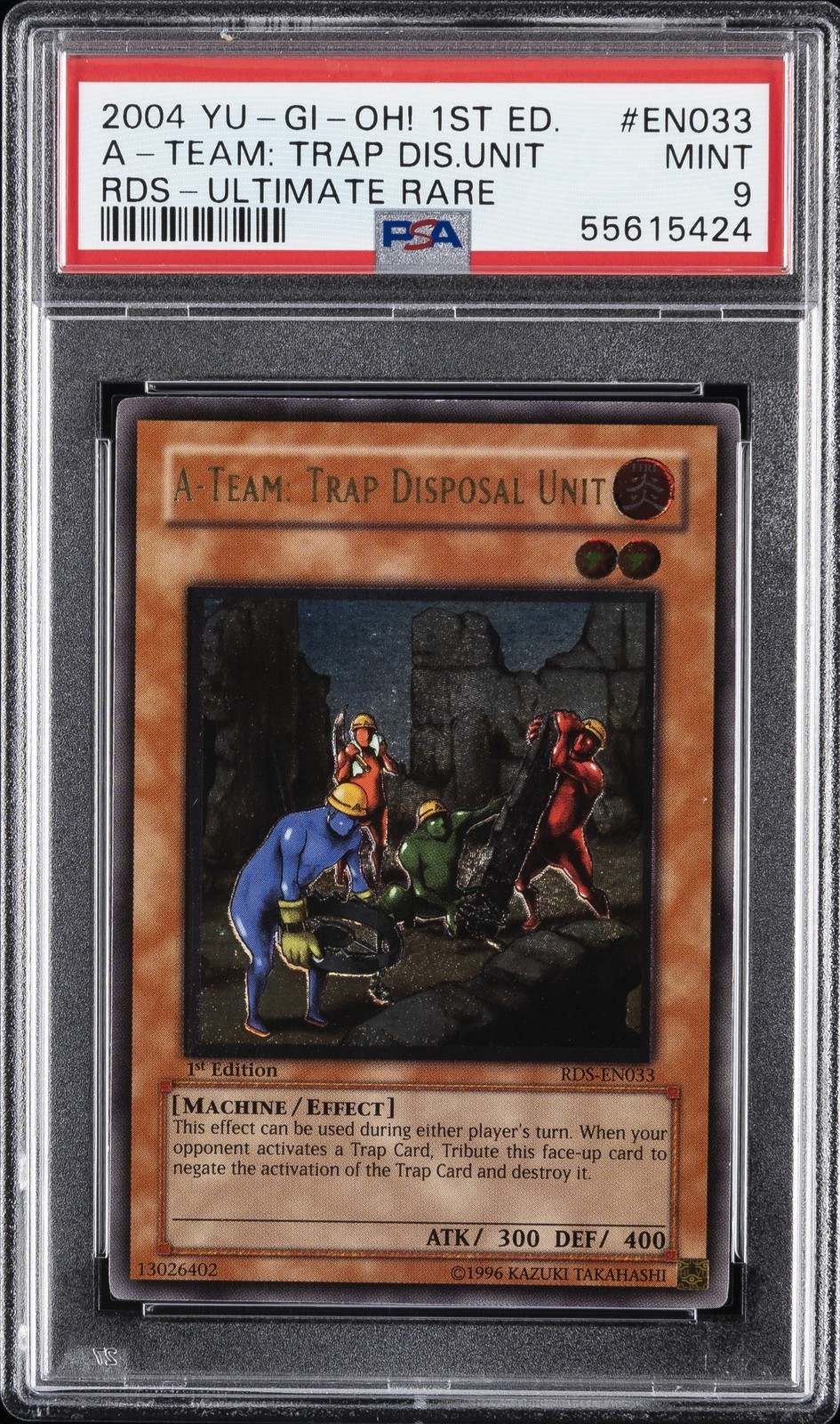 遊戯王英語版 2004 RISE OF DESTINY A-TEAM: TRAP DISPOSAL UNIT EN033 PSA 9 鑑定済【中古】|Basqueバスク