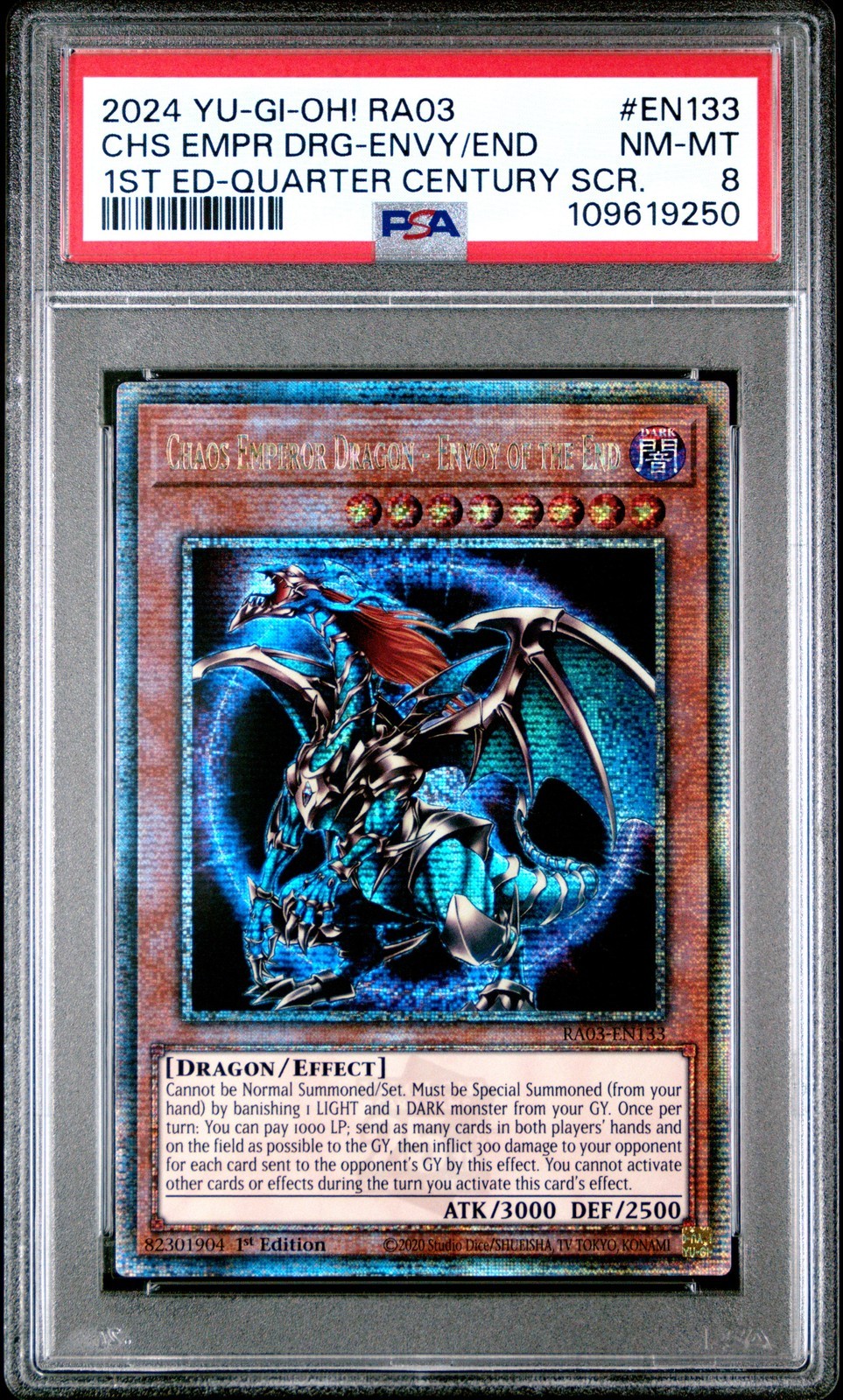遊戯王英語版 2024 Chaos Emperor Dragon - Envoy of the End #EN133 PSA 8 鑑定済【中古】|Basqueバスク