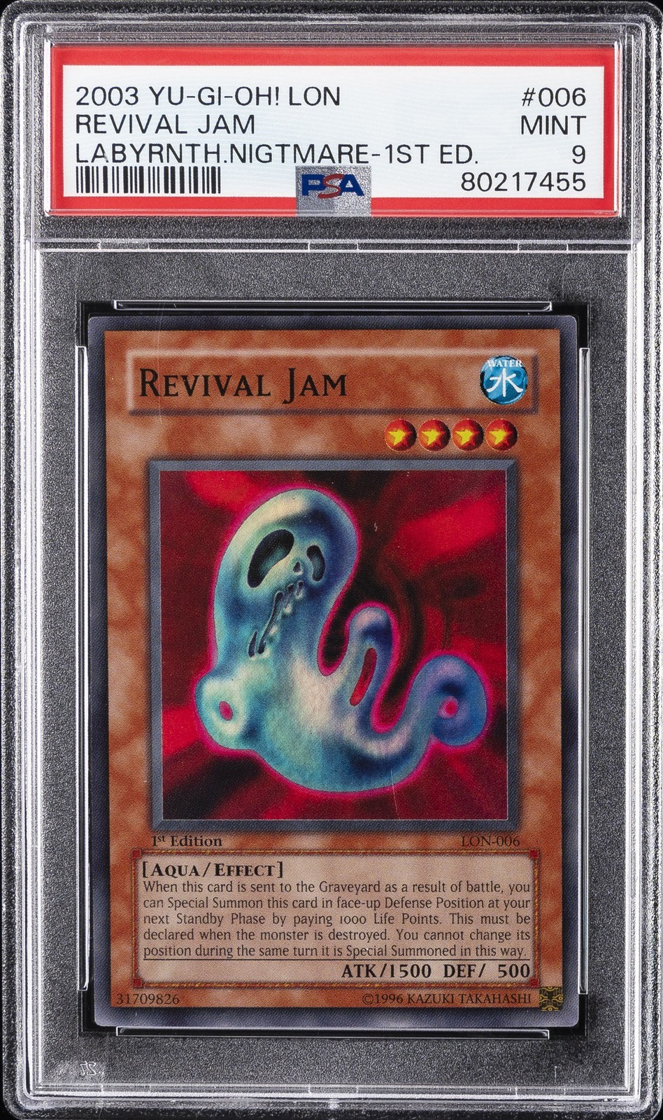 遊戯王英語版 2003 LON Labyrinth of Nightmare REVIVAL JAM リバイバル・ジャム 1ST #006 PSA 9 鑑定済【中古】|Basqueバスク