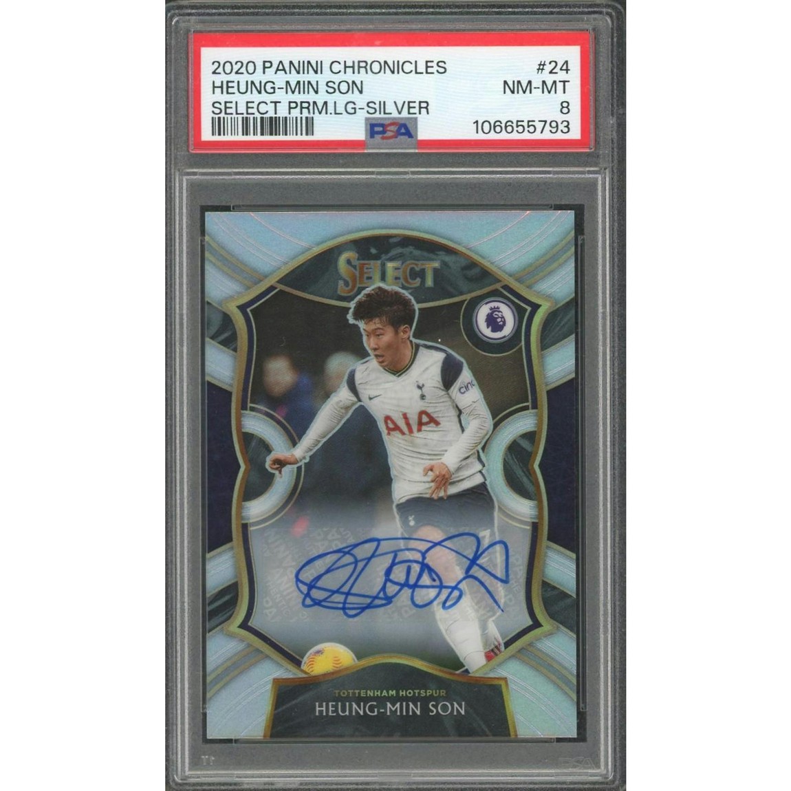 サッカー 2020 Chronicles ソン・フンミン Select Auto Silver /25 PSA 8 鑑定済【中古】｜Basqueバスク